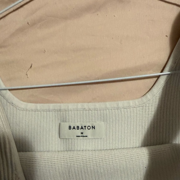 Babaton Ribbed Ivory Tank Top - Picture 2 of 2